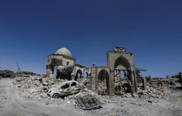 مسجد النوري أنقاضاً بعدما فجره داعش