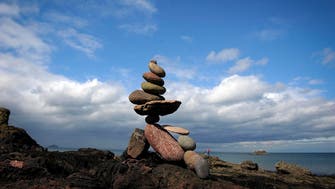 PHOTOS: Gravity-defying sculptures on Scottish beach for stone stacking contest