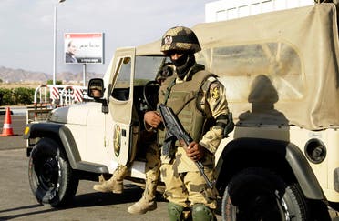 Egyptian soldiers guard the entrance to the Sharm el-Sheikh International Airport in south Sinai, Egypt. (File photo: AP)