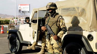Egyptian soldiers guard the entrance to the Sharm el-Sheikh International Airport in south Sinai, Egypt. (File photo: AP)