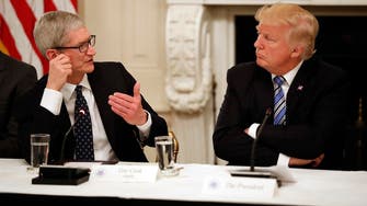 Trump, top aides talk trade with Apple CEO Cook at White House
