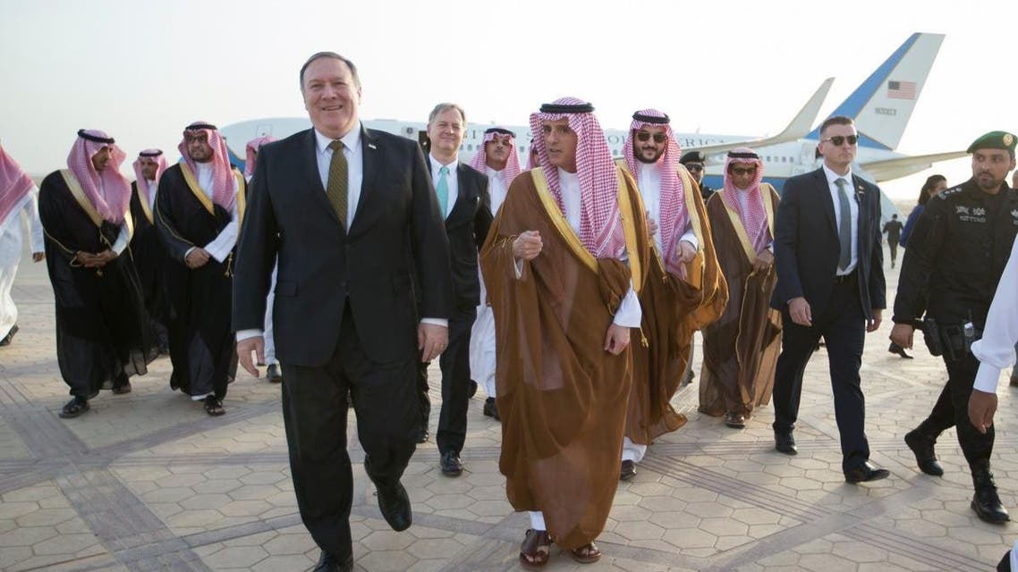 US Secretary of State Mike Pompeo meets with Saudi FM in Riyadh