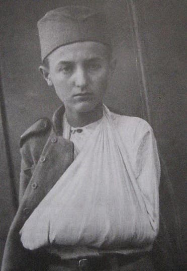 الجندي مومشيلو غافريتش عقب اصابته سنة 1918