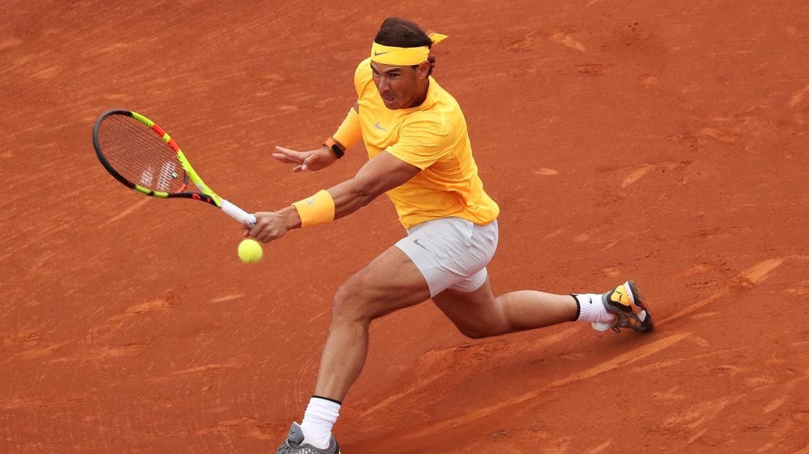 Spain's Rafael Nadal in action during the final against Greece's Stefanos Tsitsipas. (Reuters)