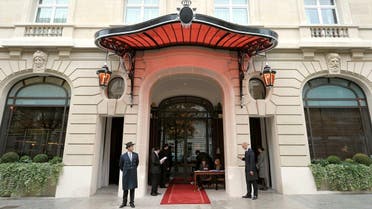 A picture taken on October 5, 2010 in Paris shows the facade of the Parisian luxury hotel the Royal Monceau Raffles. (AFP)
