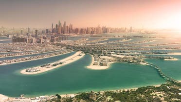 Dubai skyline and palm island (Shutterstock)