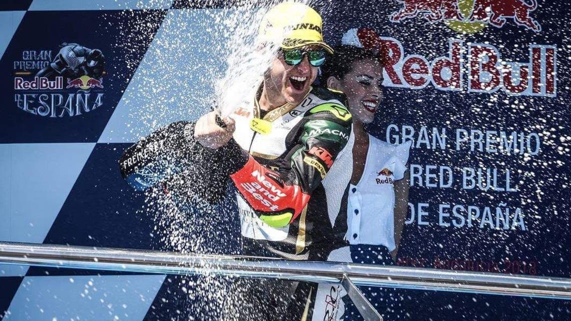 Spanish racer Marcos Ramirez bought glory to the UAE on Sunday completing the podium in the Moto3 Gran Premio de España. (Supplied)