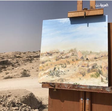 American artist give voice to Saudi deserts in her paintings 