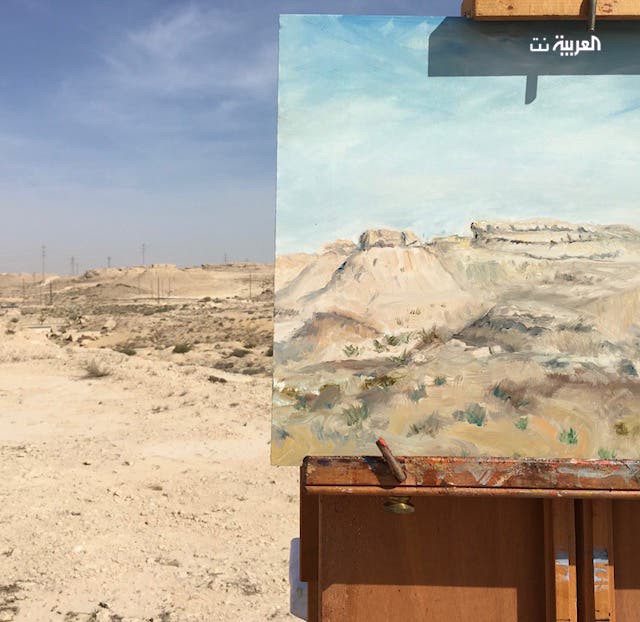 American artist give voice to Saudi deserts in her paintings