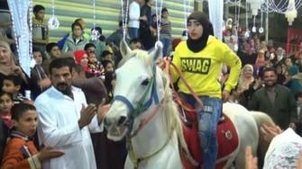 WATCH: Abir Magdy, Egypt’s ‘young knight’ trains horses to dance