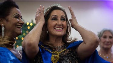 Miss Elderly 2018 Rosalia Pereira, 62, is crowned in Sao Paulo on May 10, 2018. (AFP)