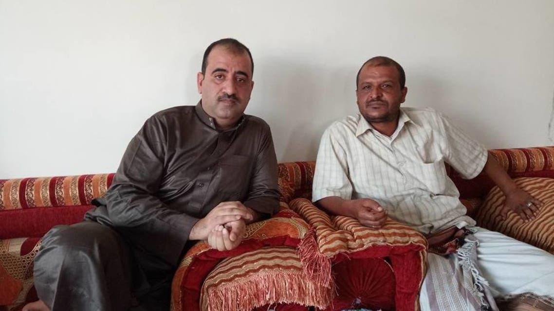 محافظ البيضاء والعقيد معرجي بعد وصوله الى مارب وانشقاقه عن الحوثيين