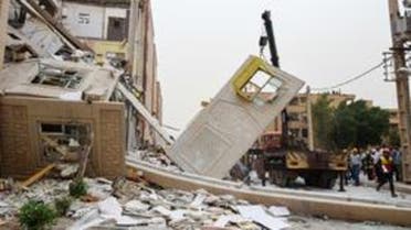 انفجار و ریزش یک ساختمان مسکونی چند طبقه در اهواز