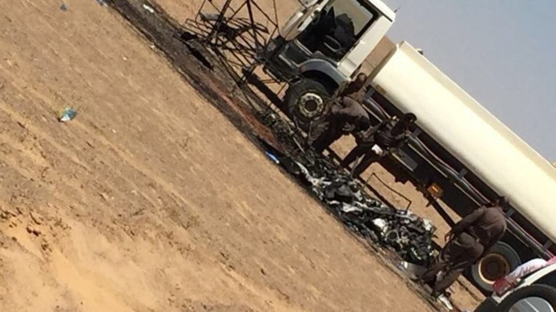 صورة متداولة لتحطم الطائرة