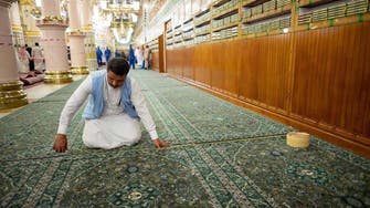 Pathway to greet Prophet Mohammad at Al-Masjid an-Nabawi ready for visitors 