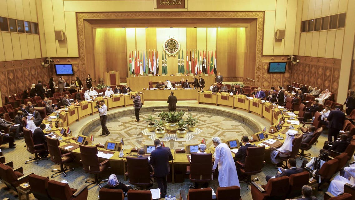Arab League extra-ordinary emergency session in progress in Cairo on May 16, 2018. (AFP)