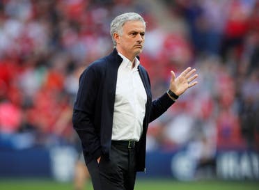 Manchester United manager Jose Mourinho before the match. (Reuters)