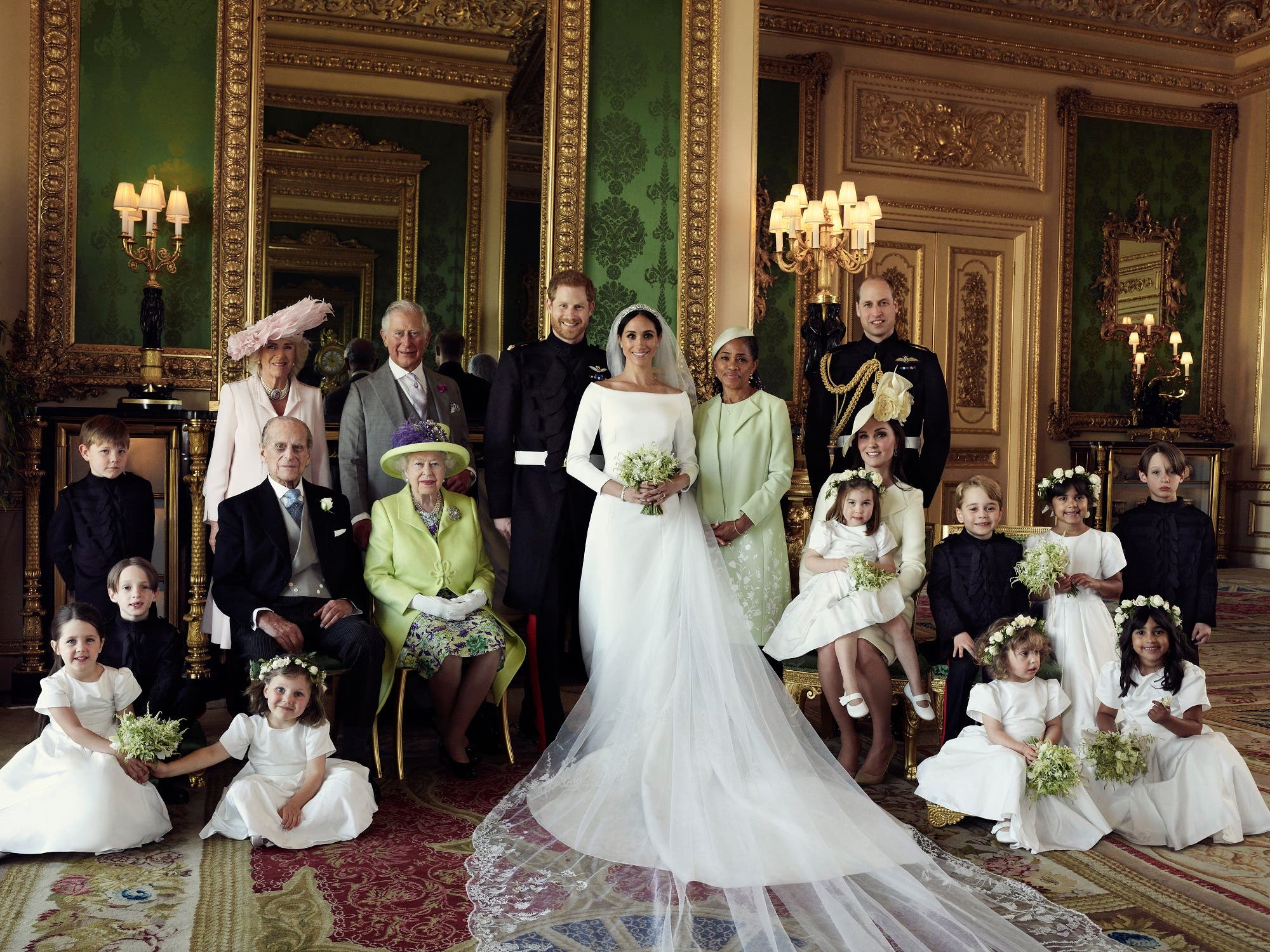 The Duke and Duchess of Sussex have released three official photographs from the wedding day of Prince Harry and Meghan Markle. (AFP)