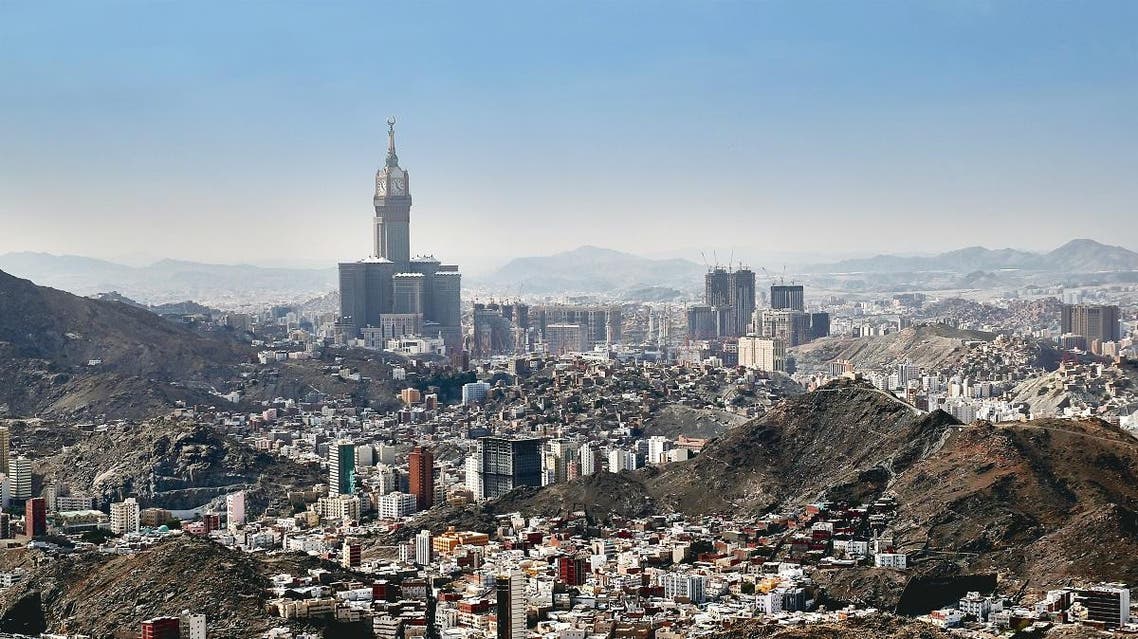 Aerial view of skyline of Mecca holy city in Saudi Arabia. (Shutterstock)