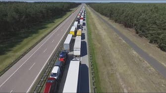 WATCH: 20-km-long traffic jam on highway towards Germany