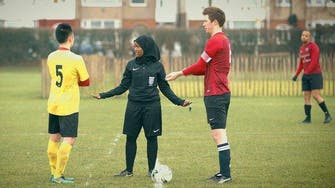 Somalian becomes first Muslim woman to referee a football match in Britain