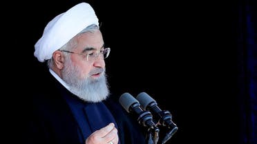 A handout picture provided by the Iranian presidency on May 6, 2018 shows President Hassan Rouhani giving a speech during a rally in the northwestern city of Sabzevar. Rouhani said on May 6 that if the United States quits the nuclear deal between Tehran and world powers then Washington would regret it "like never before".