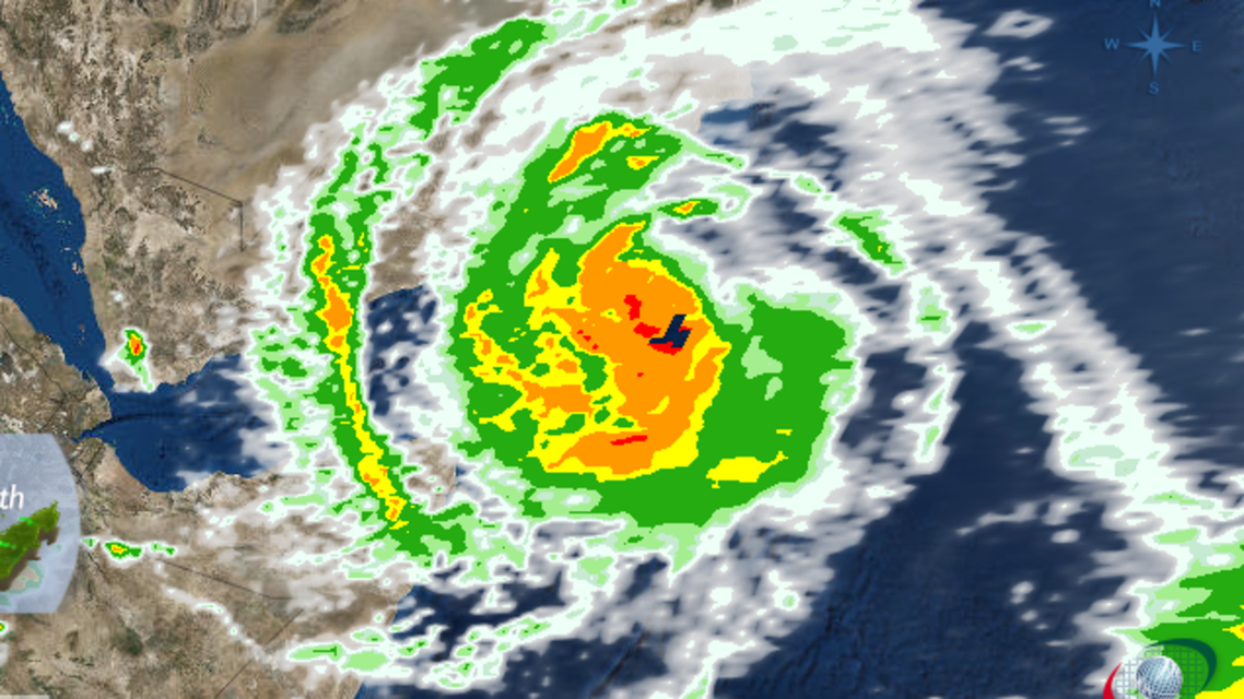 “The tropical cyclone (Mekunu) expected to intensify CAT2 during the upcoming 12 hours,” an official said. (Screengrab)