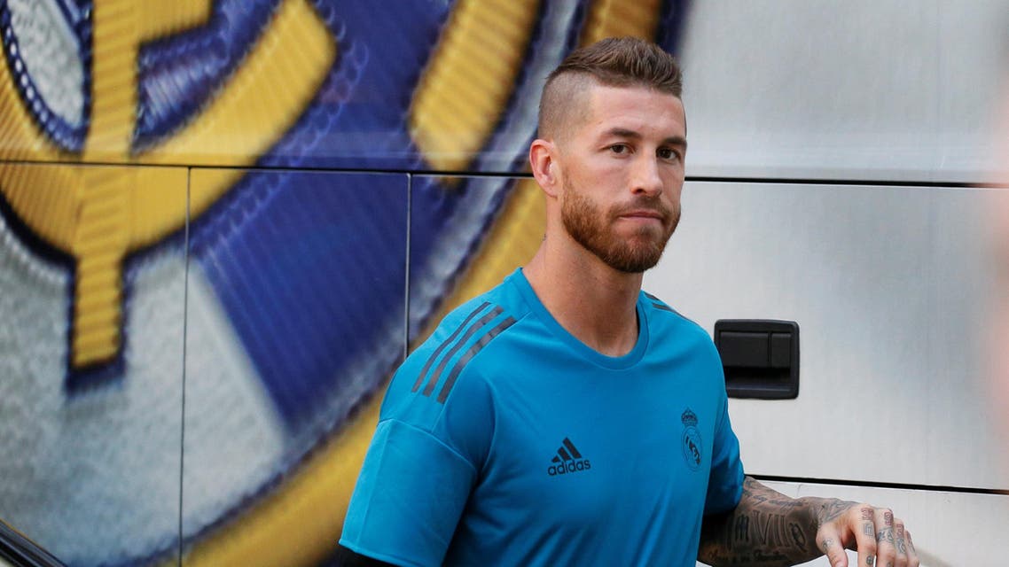 Soccer Football - Champions League Final Preview - Kiev, Ukraine - May 25, 2018 Real Madrid's Sergio Ramos leaves the team hotel ahead of training REUTERS/Valentyn Ogirenko