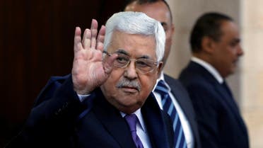 Palestinian President Mahmoud Abbas waves in Ramallah, in the occupied West Bank May 1, 2018. Picture taken May 1, 2018. REUTERS/Mohamad Torokman