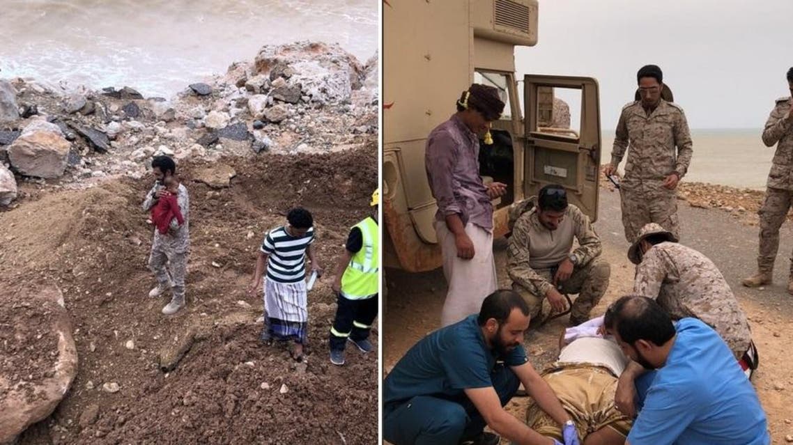Five people were killed and at least 40 missing on the Yemeni island of Socotra on Friday as Cyclone Mekunu pummeled the area. (Twitter/@kbsalsaud)