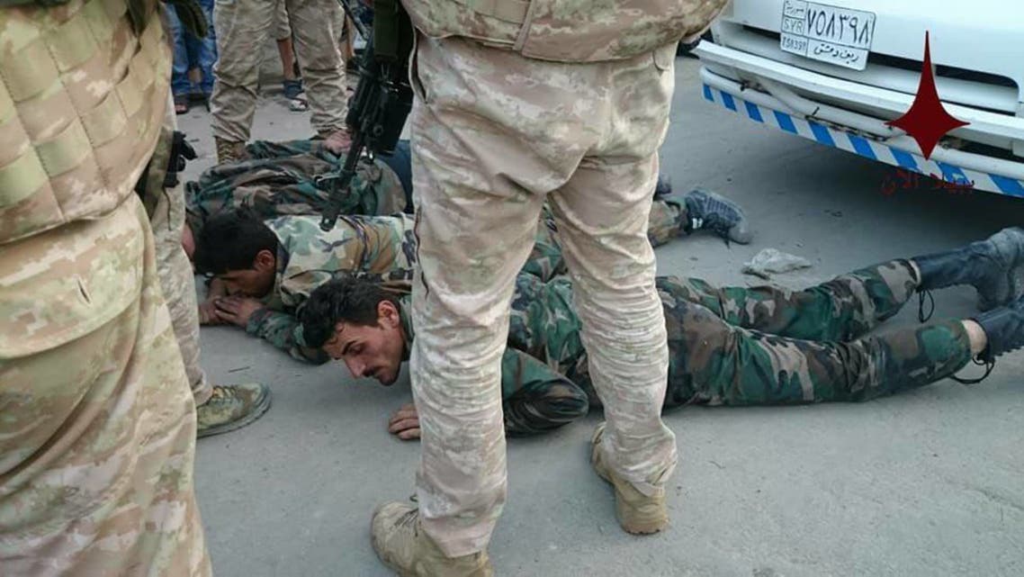 عناصر جيش الأسد المقبوض عليهم من قبل الشرطة العسكرية الروسية
