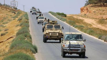 قوات من الجيش الليبي قرب درنة