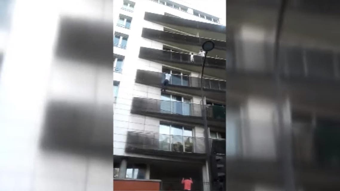 Footage of the incident was caught on video and shared on social media with many calling the man, identified as Mamoudou Gassama, a hero. (via social media)