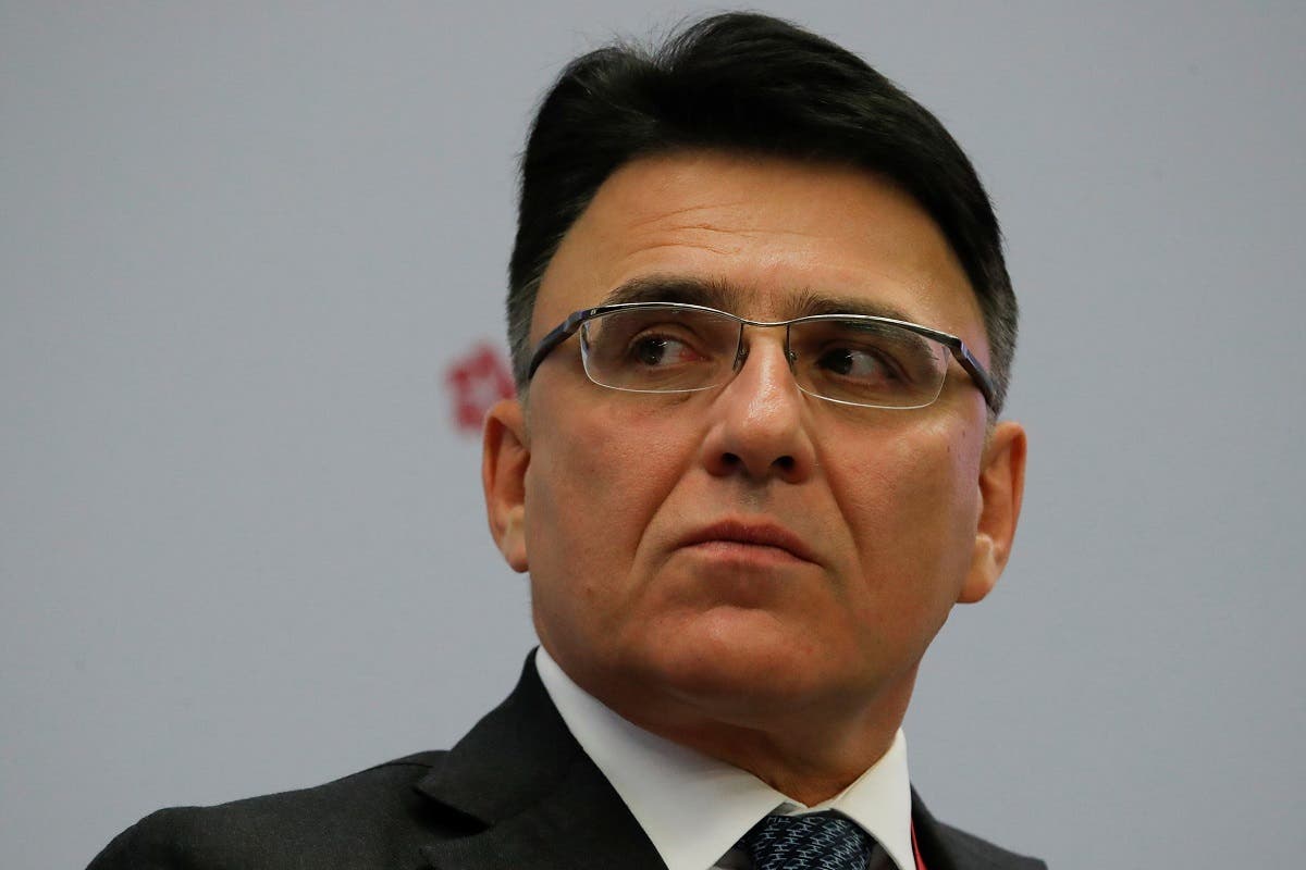 Alexander Zharov, head of Russian communications watchdog Roskomnadzor, attends a session of the St. Petersburg International Economic Forum (SPIEF), Russia May 25, 2018. REUTERS/Sergei Karpukhin
