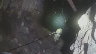 VIDEO: Saudi man in Taif village risks life to rescue dog stuck in well