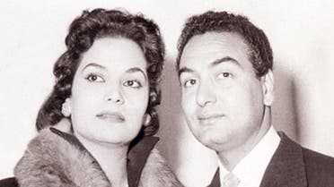 مديحة يسري وزوجها المطرب محمد فوزي