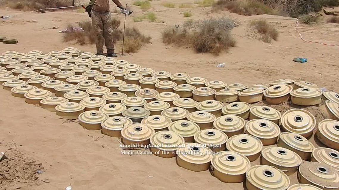 الغام انتزعها الجيش اليمني في حجة