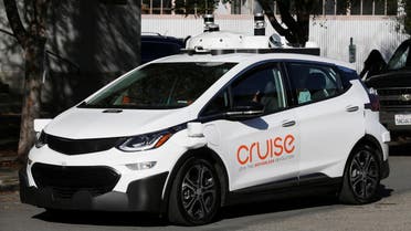 A self-driving GM Bolt EV is seen during a media event where Cruise, GM’s autonomous car unit, showed off its self-driving cars in San Francisco, California, US,  November 28, 2017. (Reuters)