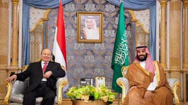 Saudi crowm prince yemen president. (SPA)