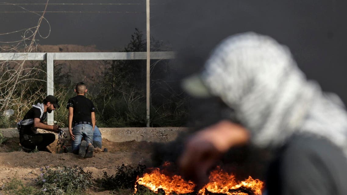 gaza protests. (AFP)