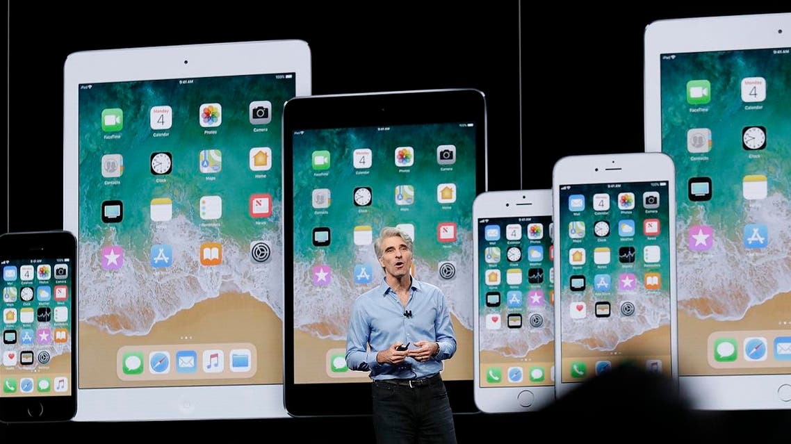 Craig Federighi, Apple's senior vice president of Software Engineering, speaks during an announcement of new products at the Apple Worldwide Developers Conference. (AP)