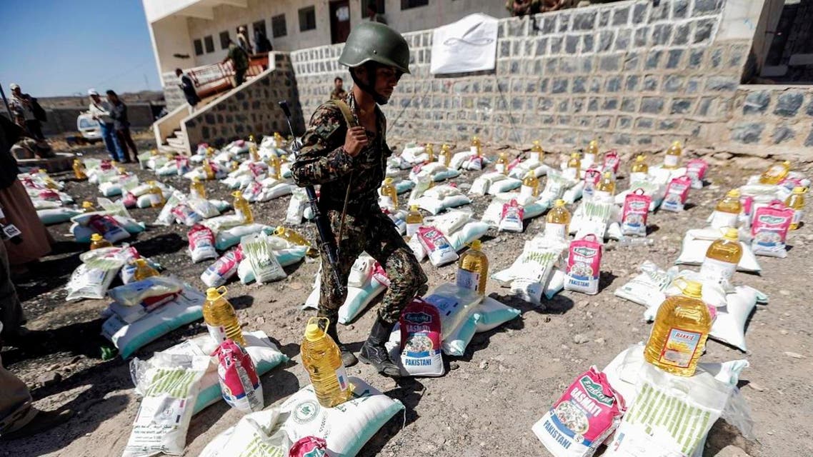 a Houthi security checkpoint at Sanaa’s entrance offered an organization to take half of the aid it’s carrying to allow it to pass. (Supplied)