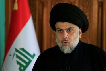 Muqtada al-Sadr delivers a speech in Najaf, Iraq, on December 11, 2017. (Reuters)