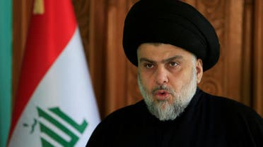 Muqtada al-Sadr delivers a speech in Najaf, Iraq, on December 11, 2017. (Reuters)