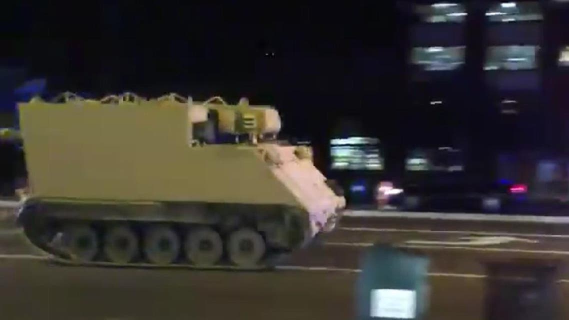 Stolen US armored vehicle. (Social media)
