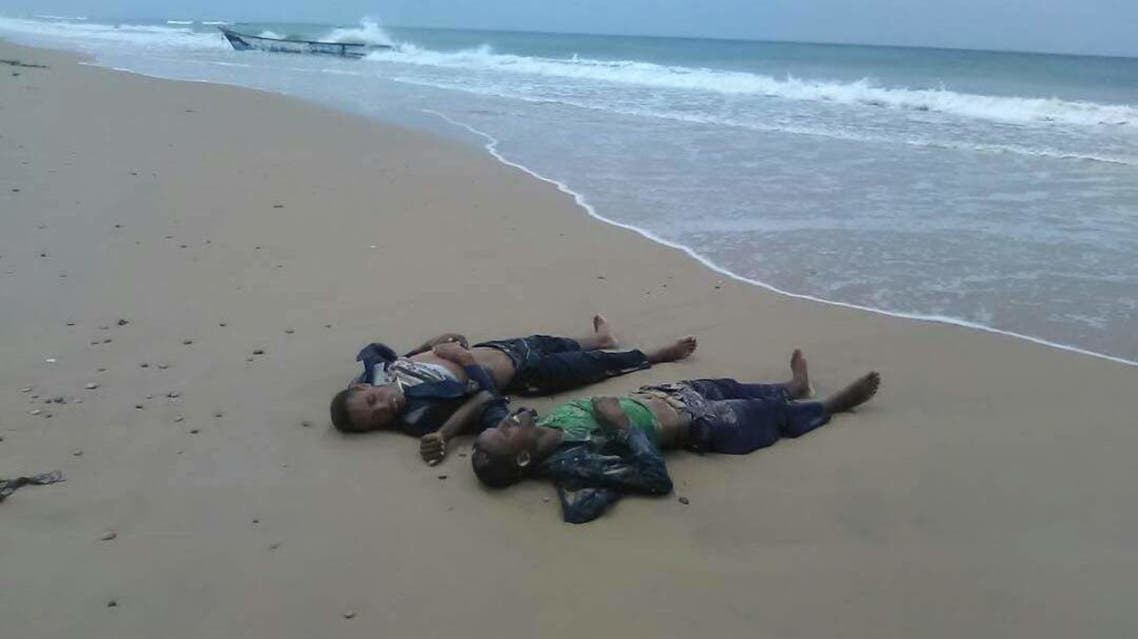 مهاجرين افارقة بين الغرقى