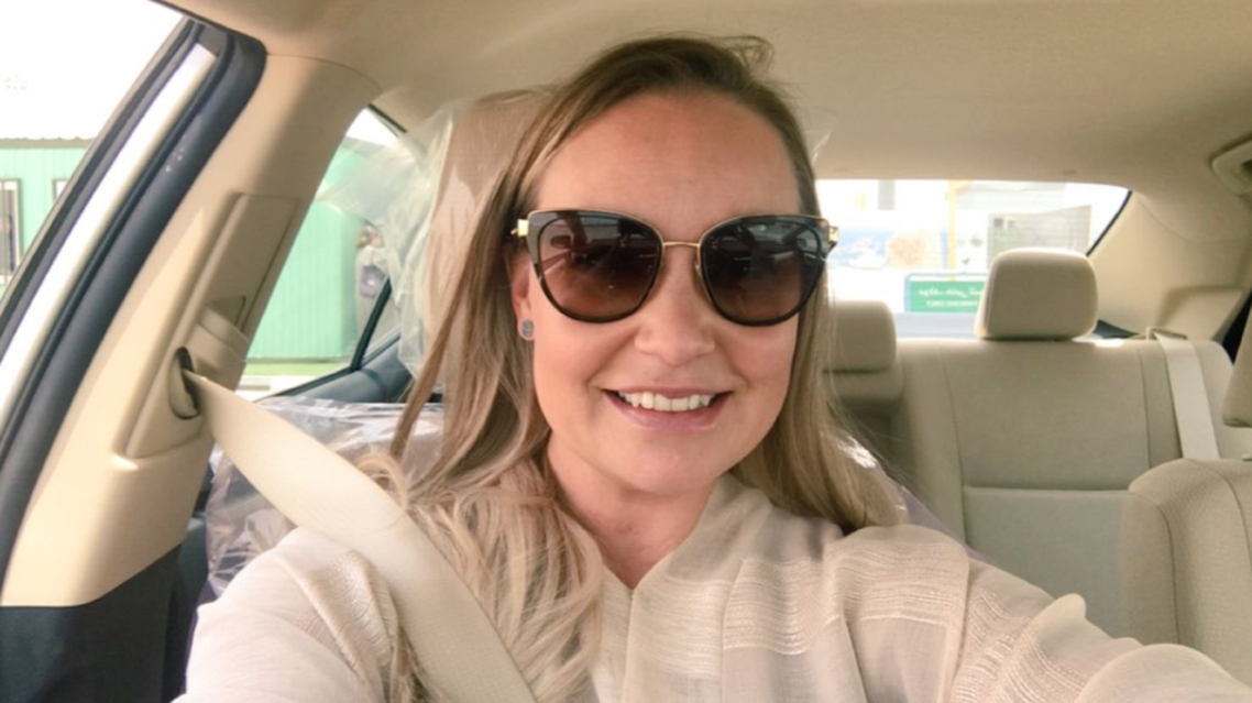 Alho has become the first European woman to receive her driving license in Saudi Arabia. (Twitter)