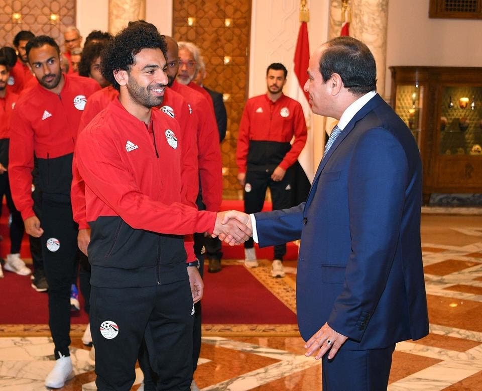 السيسي ومحمد صلاح