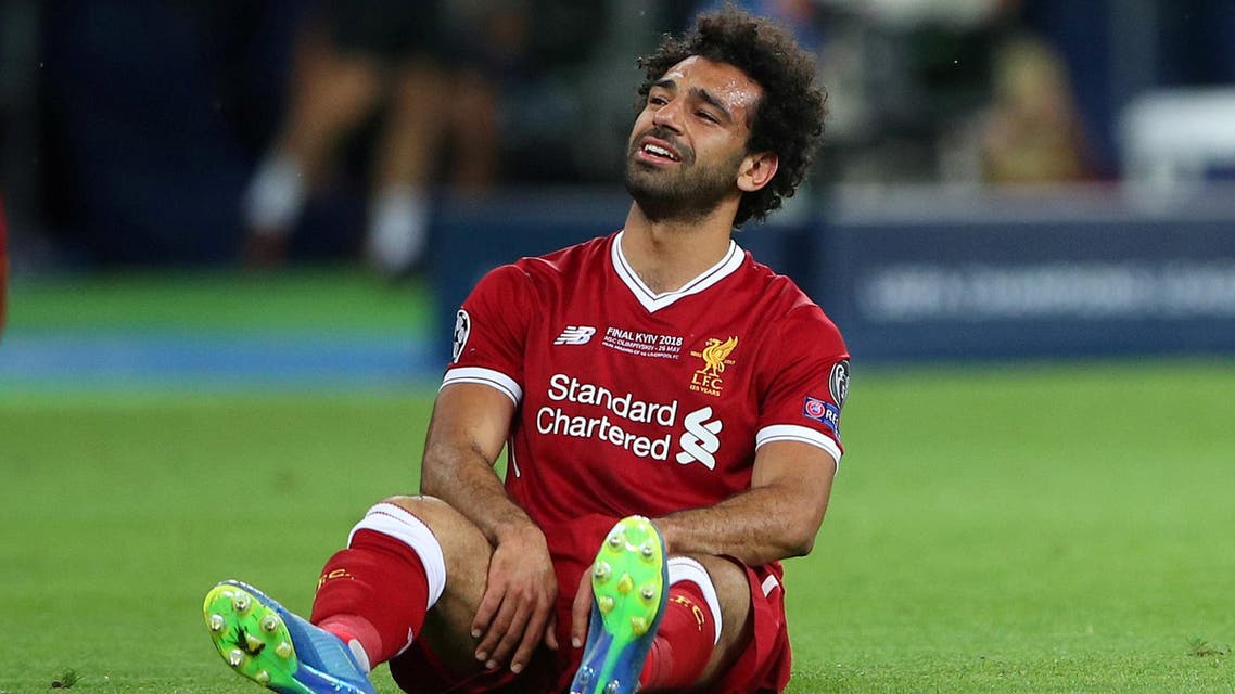 Salah went off with a shoulder problem in the first half of Liverpool's 3-1 defeat to Real Madrid in last month's Champions League final. (Reuters)