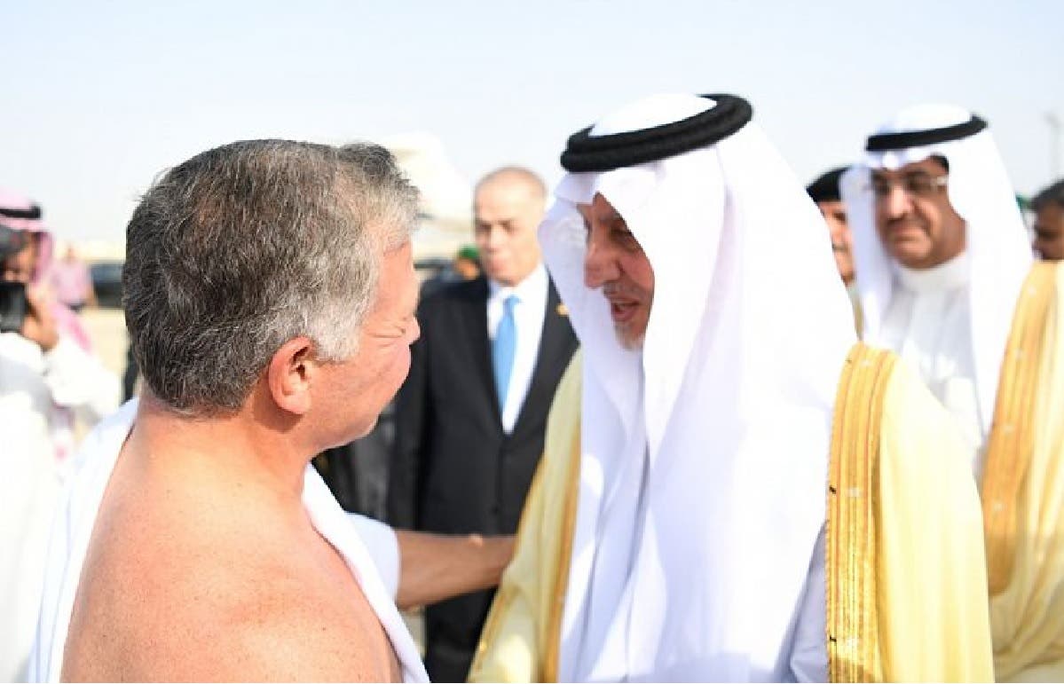 King Abdullah II of Jordan arrived in Jeddah on Sunday where he was received by top officials. (Courtesy: SPA)